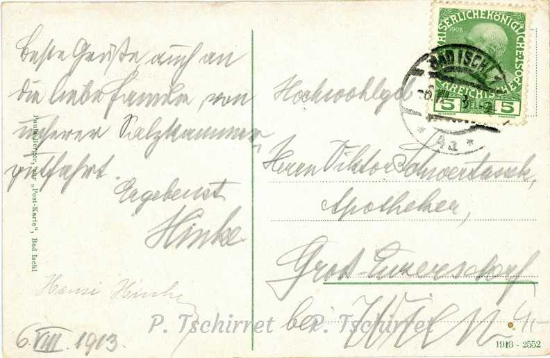 Autriche-Wildenstein-Bad-Ischl-1913-v