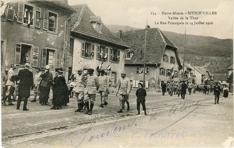 Bitschwiller-La-rue-Principale-le-14--juillet-1916-r