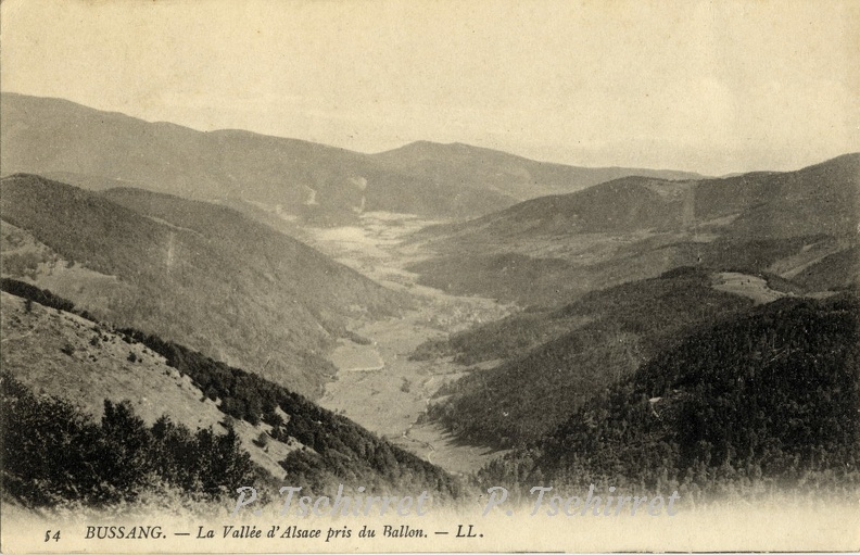 Bussang-Vue-sur-la-vallee-Sewen-du-Ballon-1924