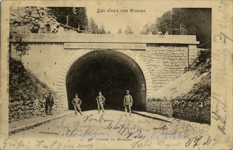 Col-de-Bussang-entree-du-tunnel-douaniers-1904-1