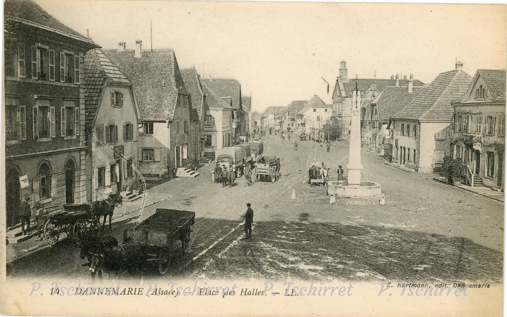 Dannemarie-Place-des-Halles-1915-r