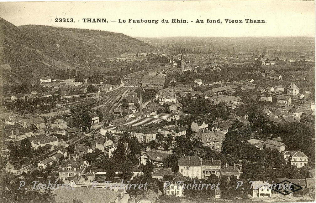 Thann-Faubourg-du-Rhin-au-font-Vieux-Thann-1928-r
